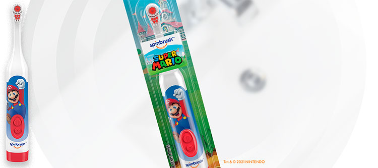 Spinbrush Super Mario kids toothbrush